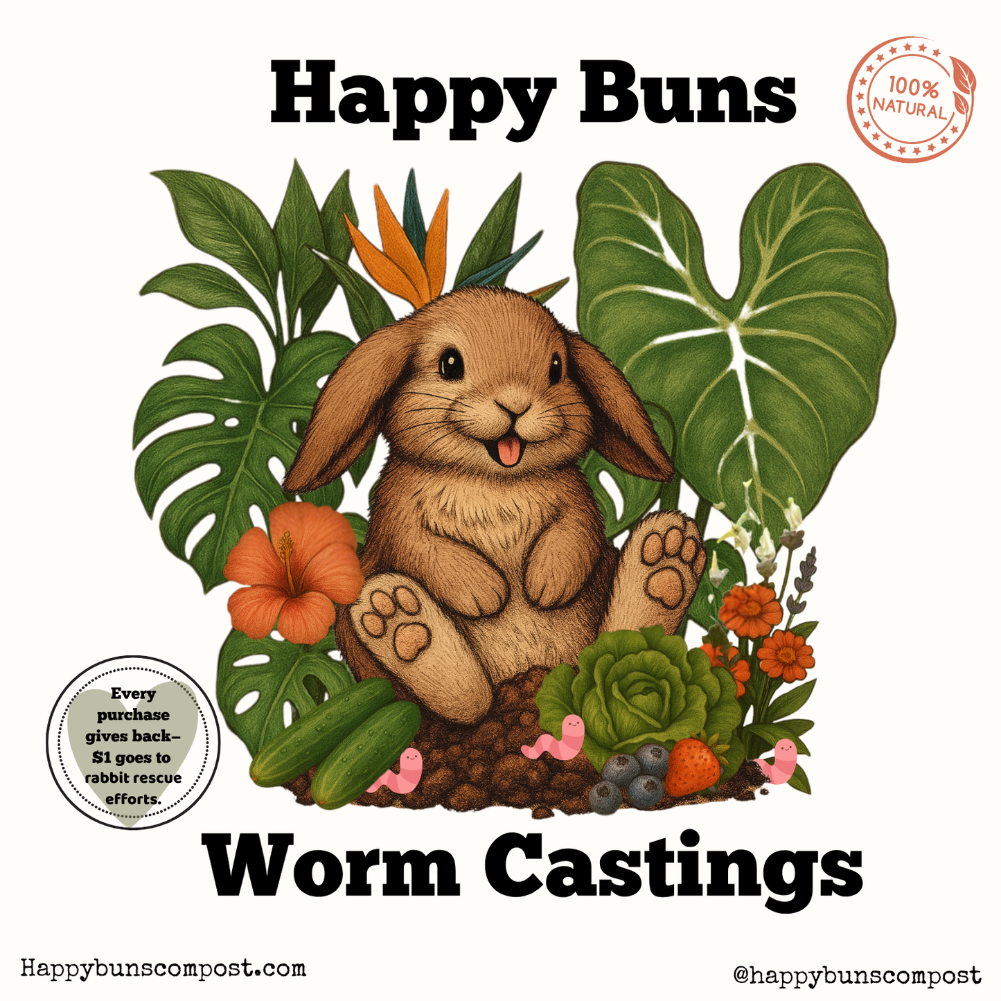 Happy Buns Worm Castings